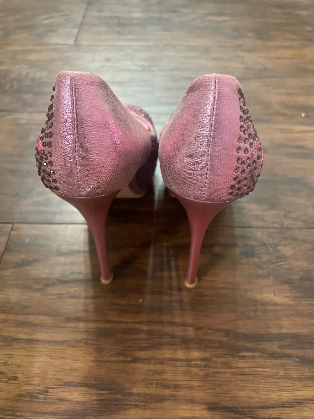 Peep-Toe Stiletto Heels